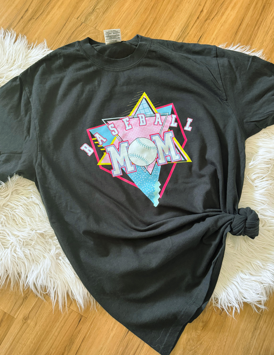 Retro Mom Baseball Tee