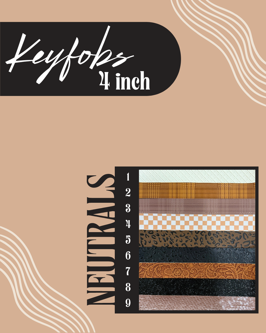 Keyfobs - 4 inch