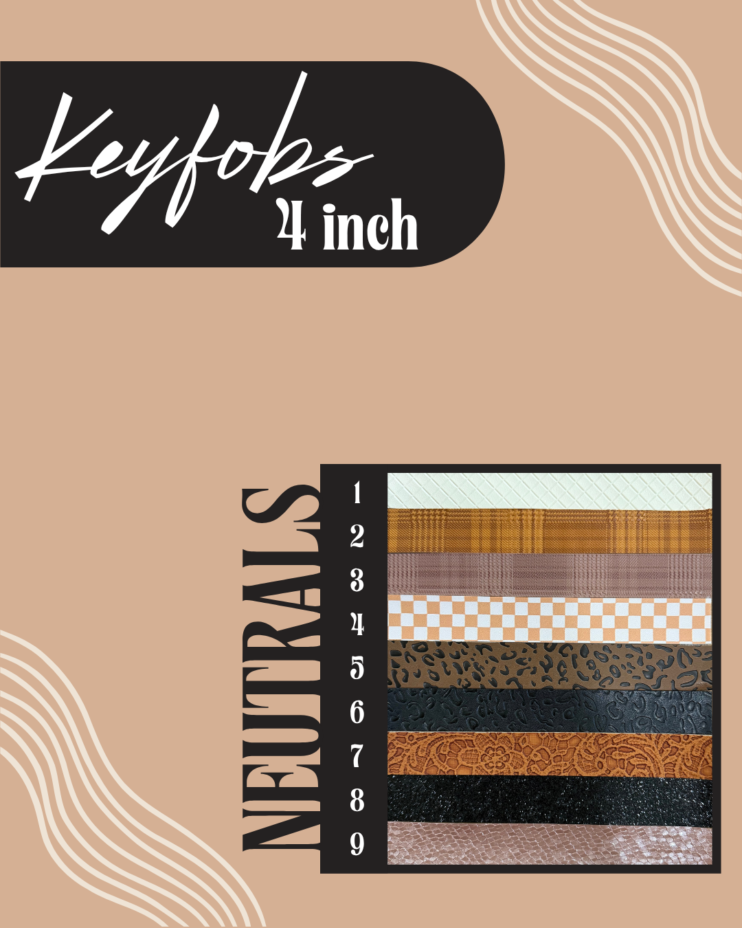 Keyfobs - 4 inch