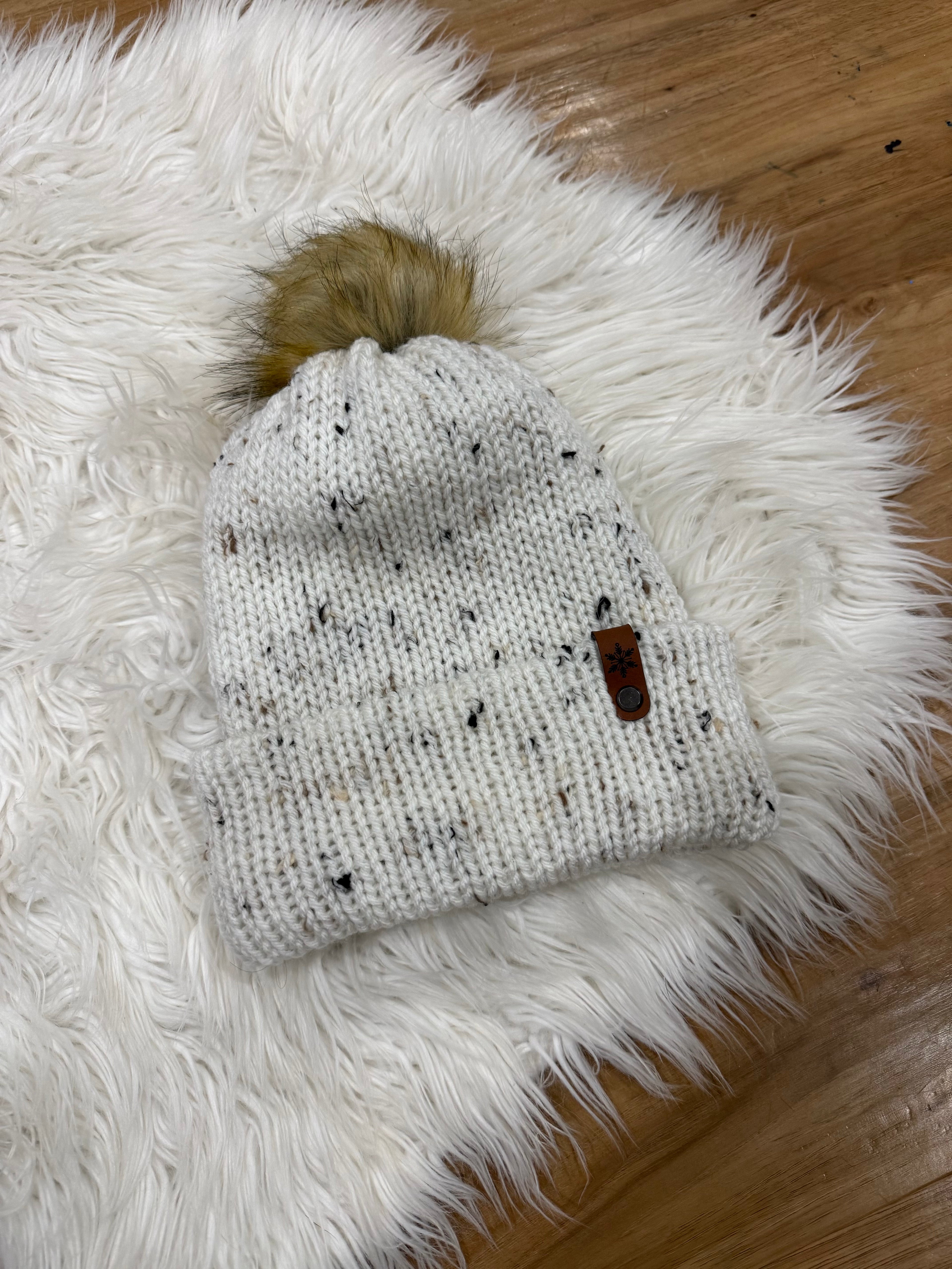 White Speckled Beanie