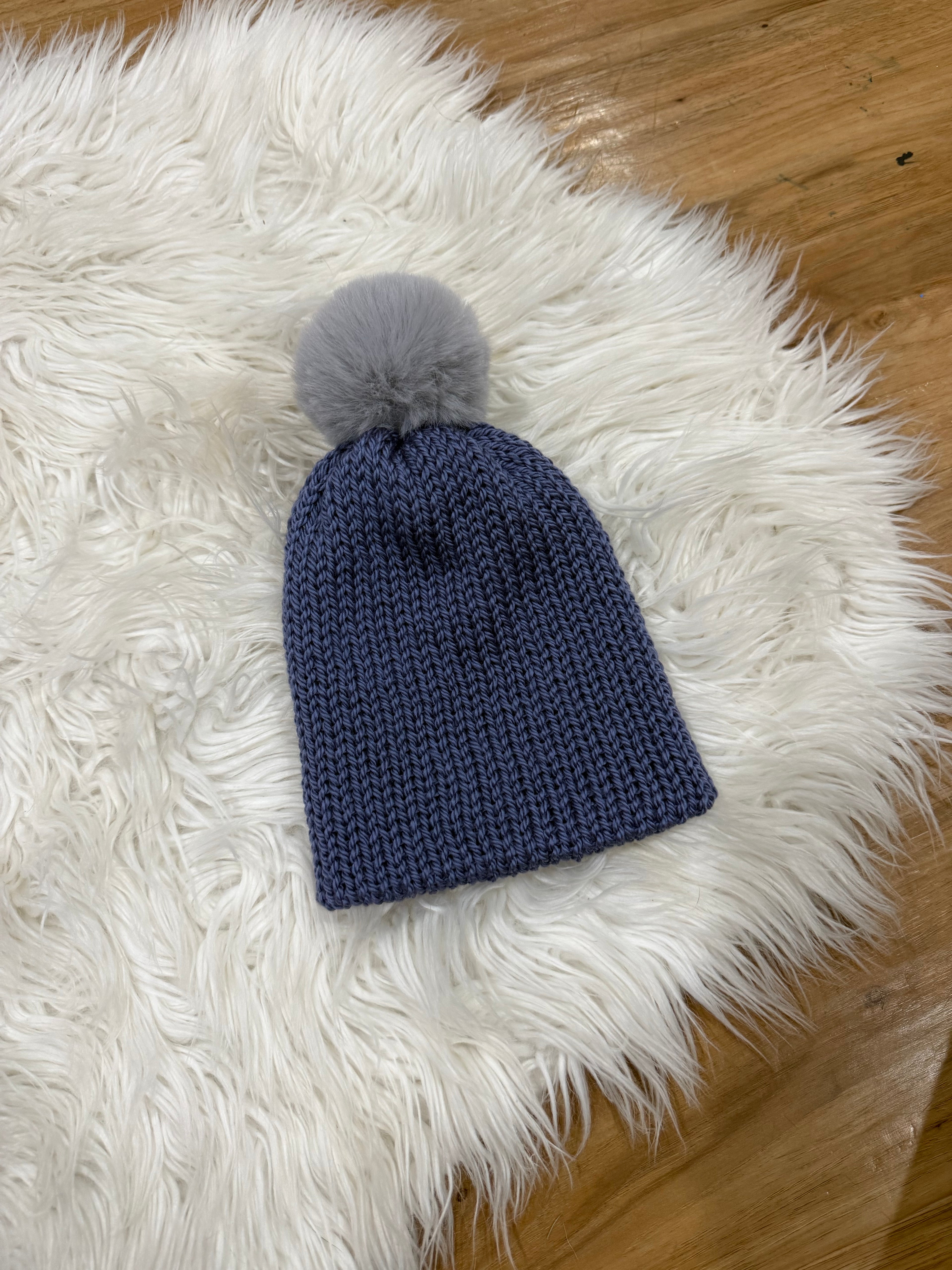 Denim Blue Baby Beanie