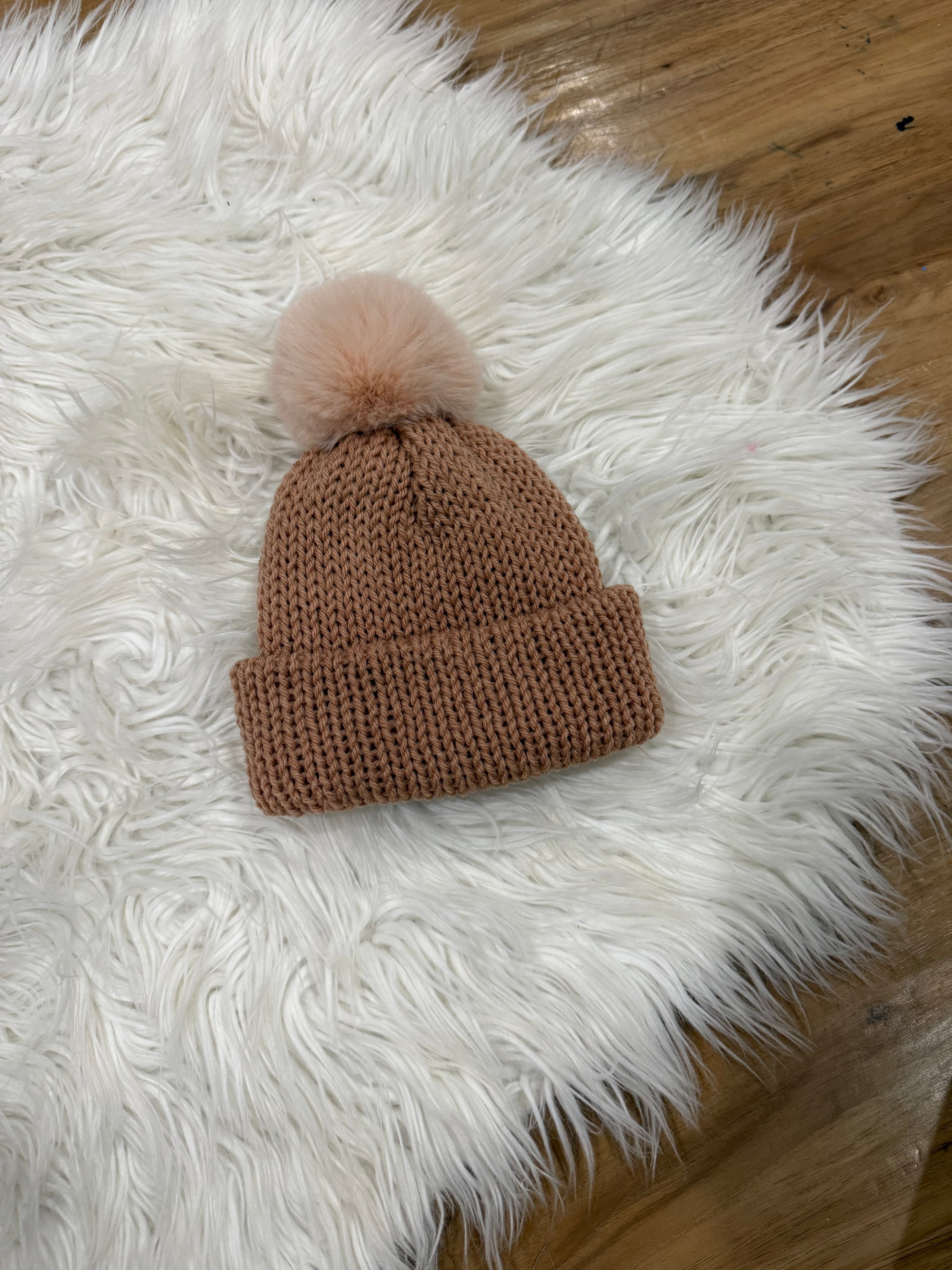 Tan Baby Beanie